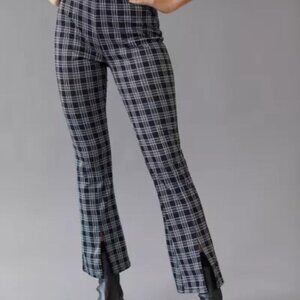 urban renewal remnants plaid front slit pull-on pants